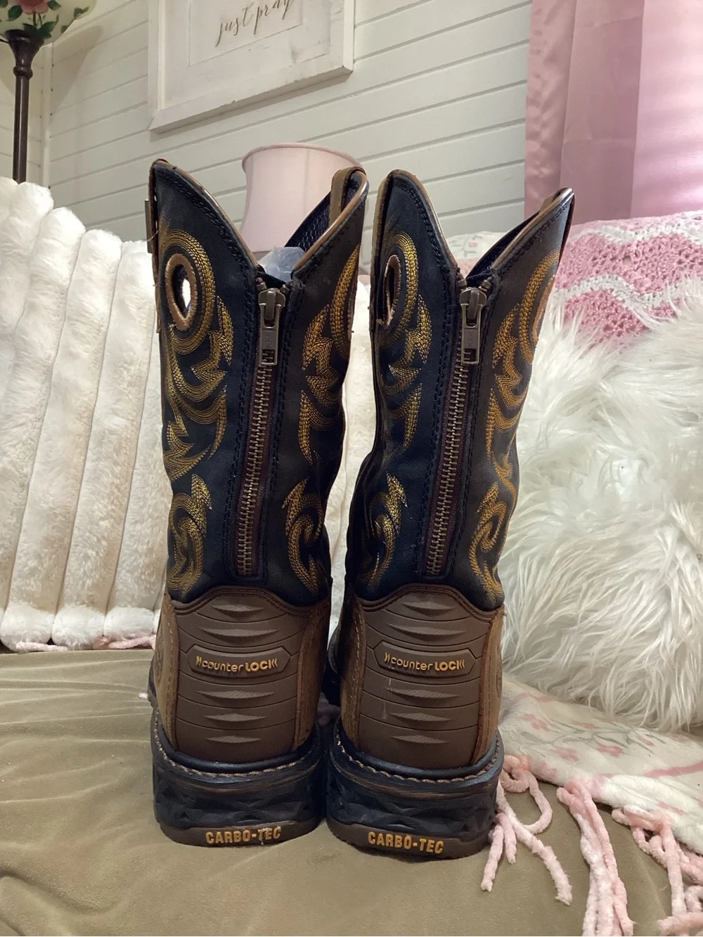 Georgia Boot Black & Brown Carbo-Tec Men’s Boots